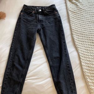 Zara black mom jean